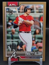 2026 Topps Series 1 Matt Olson /2026 Gold Parallel Atlanta Braves SP #39