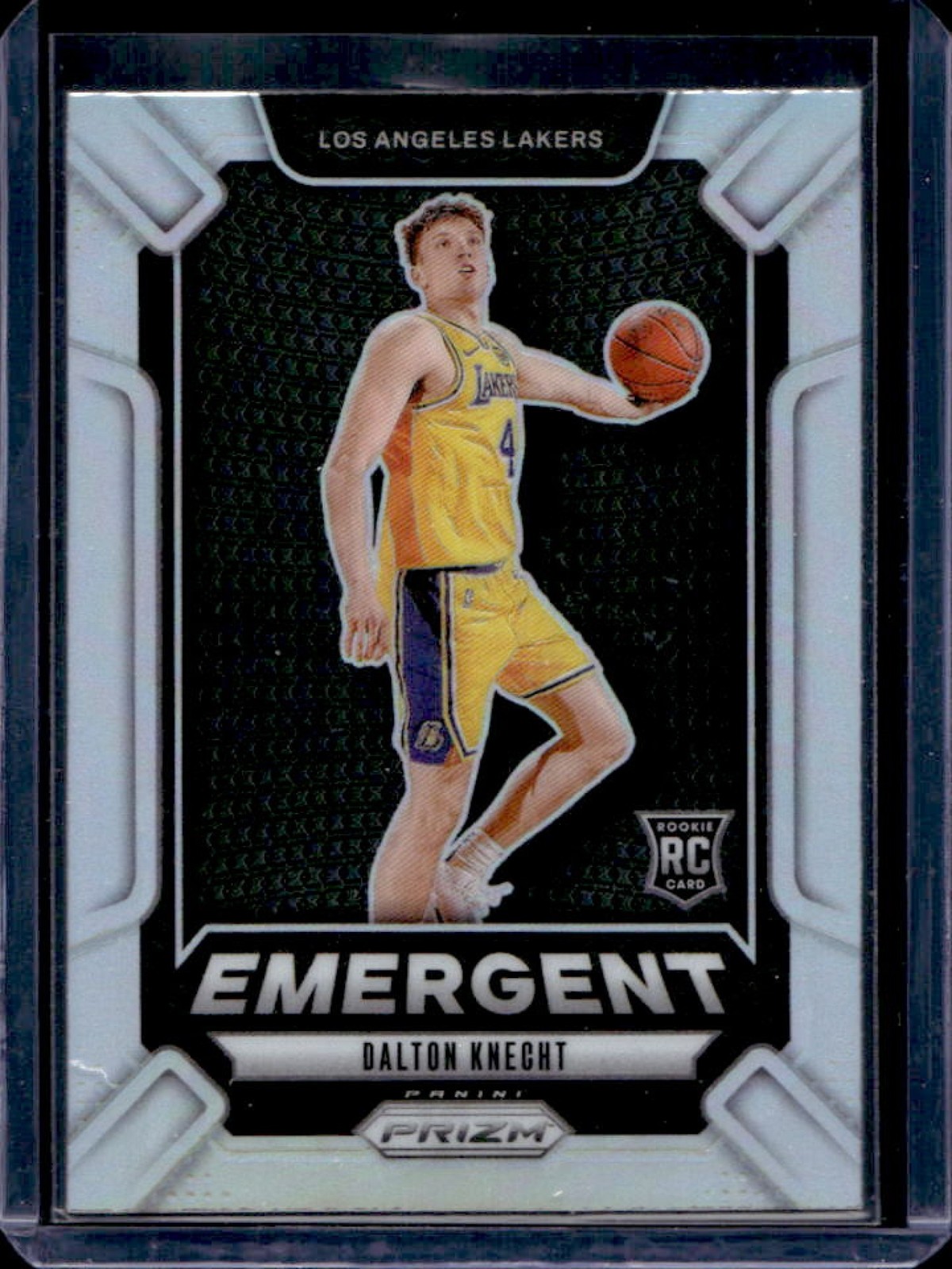 2024-25 Panini Prizm Dalton Knecht Emergent RC Silver Rookie #10 Lakers