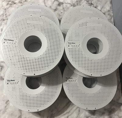 Bambu Lab FDM 3D Printer Reusable Empty Spools 1.75mm  - Lot of 6