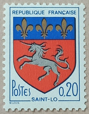6B-Timbre France YT  1510 neuf ** année 1966 "saint lô"