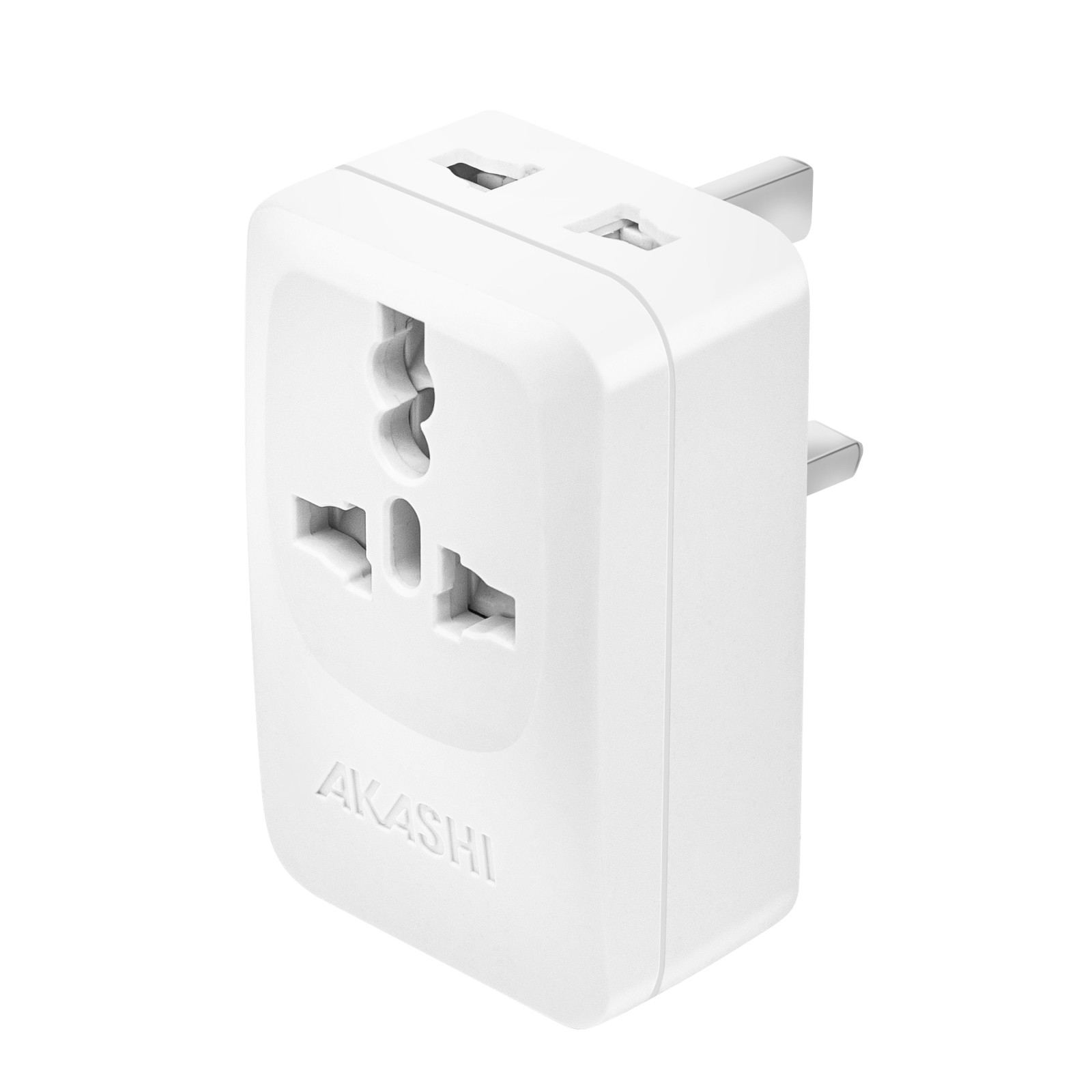 Adaptateur de voyage UK Akashi avec double port USB C pour un séjour à Londres réussi