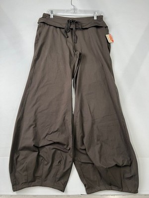 FREE PEOPLE Quick Step Bubble Pants Women's Size L Chocolate