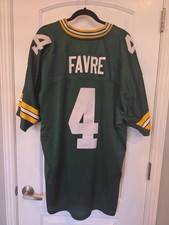 Vintage NFL Reebok Green Bay Packers Brett Favre 4 Stitched Jersey Size 54 XXL