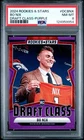 2024 Panini Rookies & Stars Draft Class Bo Nix #DCBNX Purple /35 PSA 8