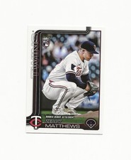 2025 Topps Update Series Zebby Matthews Rc Rookie Debut Golden Mirror SSP