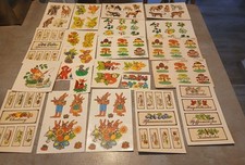 110 DDR Abziehbilder Pilze, Obst, Beeren, Nutz/Haus/Wildtiere, Ostern ua. (3)