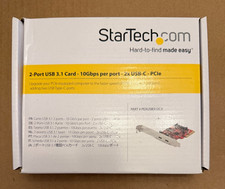 StarTech PEXUSB312C3 2-Port USB 3.1 Card - 10Gbps per port - 2x USB-C - PCIe