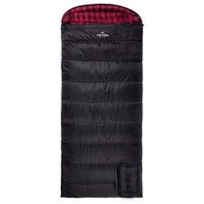 TETON Celsius XXL 0 Degree Right Zipper Sleeping Bag for Camping - Black