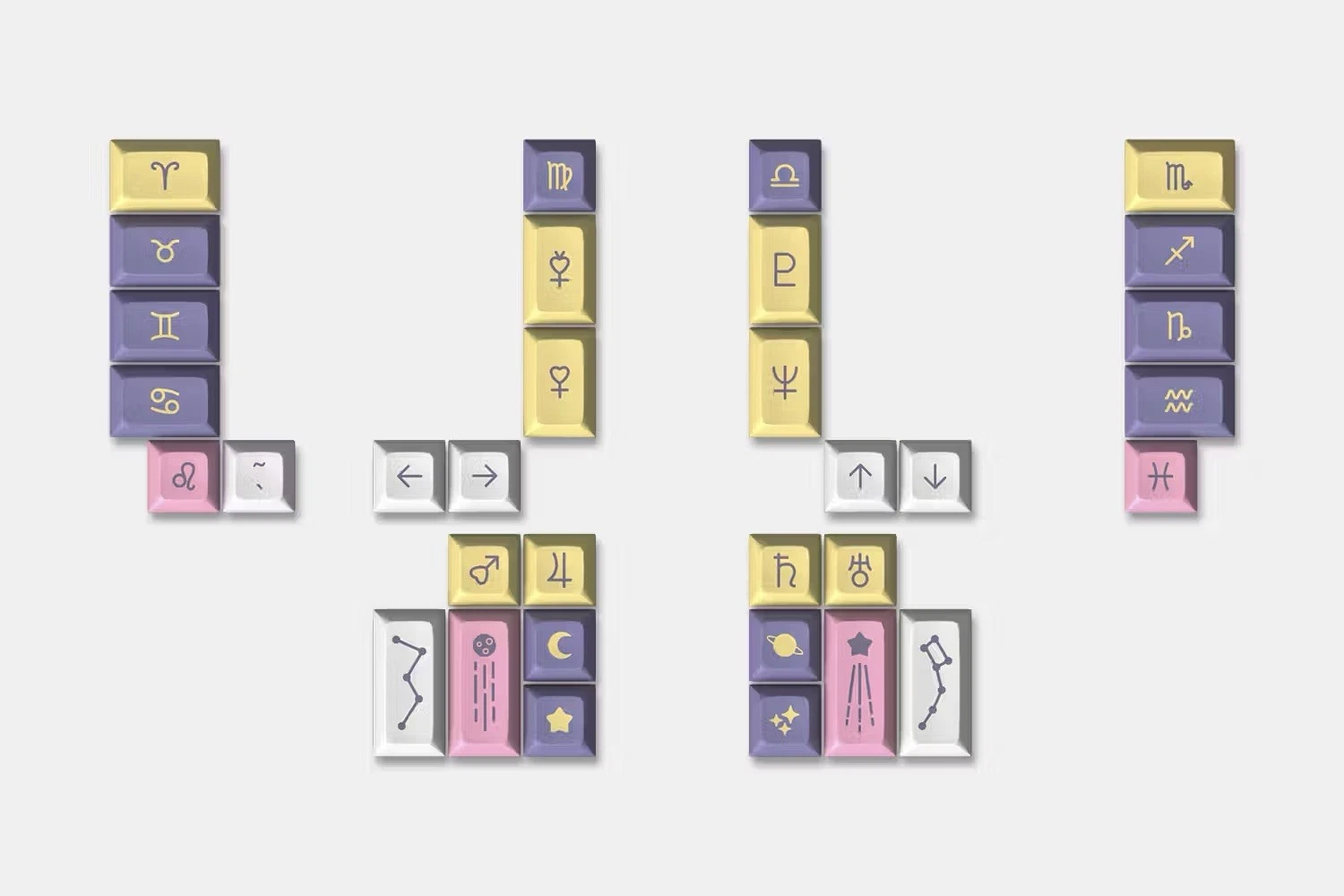 Drop DSA Astrolokeys Keycaps by Sailorhg & Cassidoo - Ergo Icons Kit - Thumbnail 3