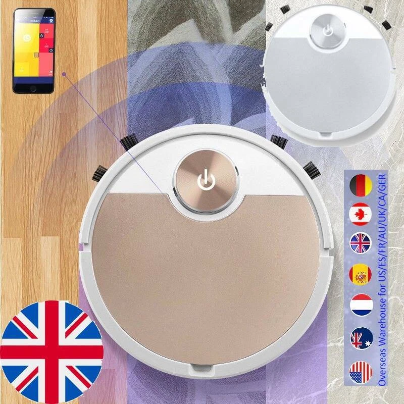 Phone APP Remote Control Automatic Robot Vacuum Cleaner Dust Remover Sweeper