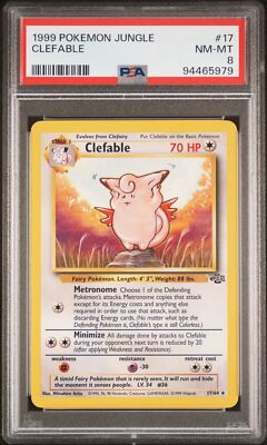 PSA 8 Clefable #17 1999 Pokemon Jungle 94465979 | eBay