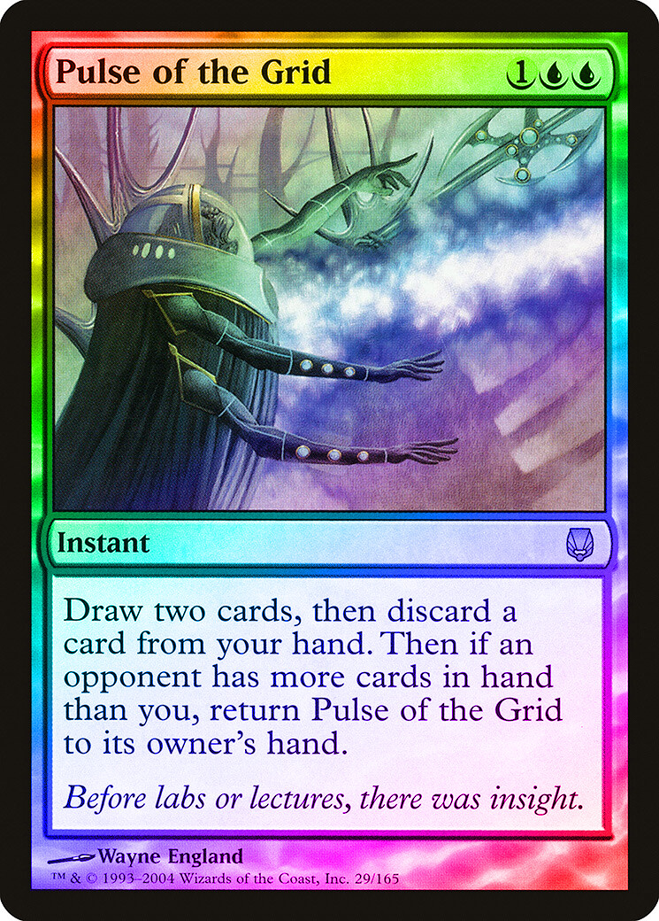 Pulse of the Grid FOIL Darksteel HEAVILY PLD Blue Rare MAGIC
