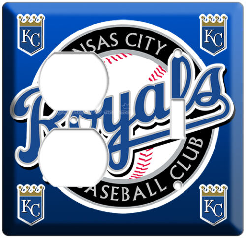 KANSAS CITY ROYALS SQUADRA DI BASEBALL INTERRUTTORE LUCE PRESA PIASTRE DA PARETE UOMO DECORAZIONE GROTTA - Foto 15 di 23