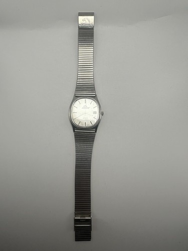 Jordache Watch 29810 Mens New Battery 32MM 8" Stainless Steel Band Silver Tone Q