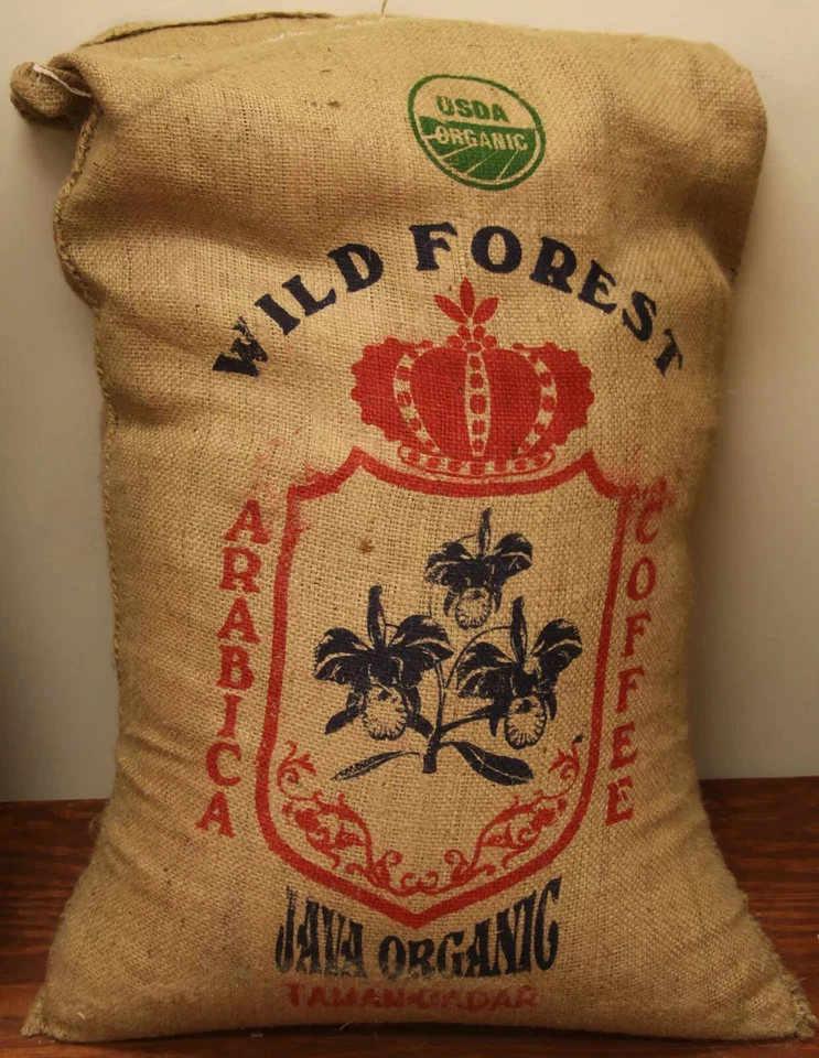 Granos de café Mocha Java tostados medianos y oscuros mezclados 2 bolsas de 1 libra cada uno. Foto 2 de 4