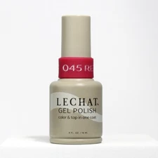 LeChat Color & Top in One Coat Gel Polish LG045 Red October 0.5 oz