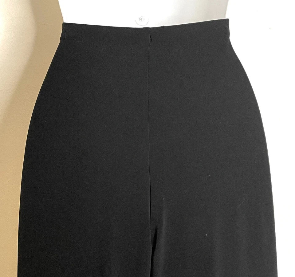 Sympli Black Knit Pull on Pants 6 Straight Leg Elastic Waist — 第 4/4 张图片