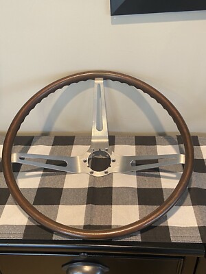 1964-1966 ORIGINAL CORVETTE 3 SPOKE SIMULATED WALNUT WOOD STEERING WHEEL