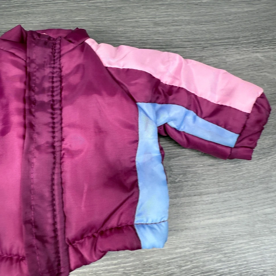 Chaqueta de invierno Journey Girls 18" para muñeca abrigo de esquí púrpura rosa azul ropa exterior solamente Foto 4 de 4