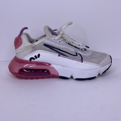 Nike Air Max 2090 White Pink Sneakers Athletic Running CJ4066 003 4Y/5.5 WOMEN