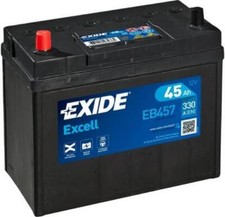 BATTERIA EXIDE EB457 JAPANESE 45 AH per TOYOTA NISSAN HYUNDAI SUZUKI MITSUBISHI