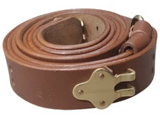 9 X (PACK OF NINE)WWII US M1 GARAND RIFLE M1907 LEATHER CARRY SLING COPPER