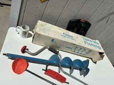 Eskimo Ice Fishing 8" hand ice drill Vintage 1980"s, used a few times