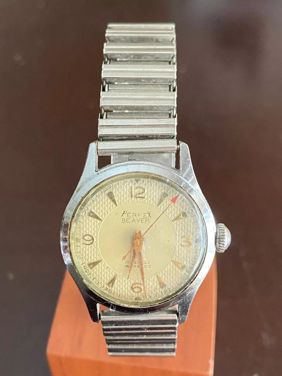 VINTAGE MEN S LATHIN WRIST WATCH NOT RUNNING BROKEN MAIN SPRING