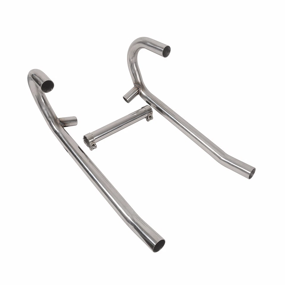Cabezal colector escape moto acero inoxidable 38mm para BMW R75 R80 R90 Foto 4 de 4