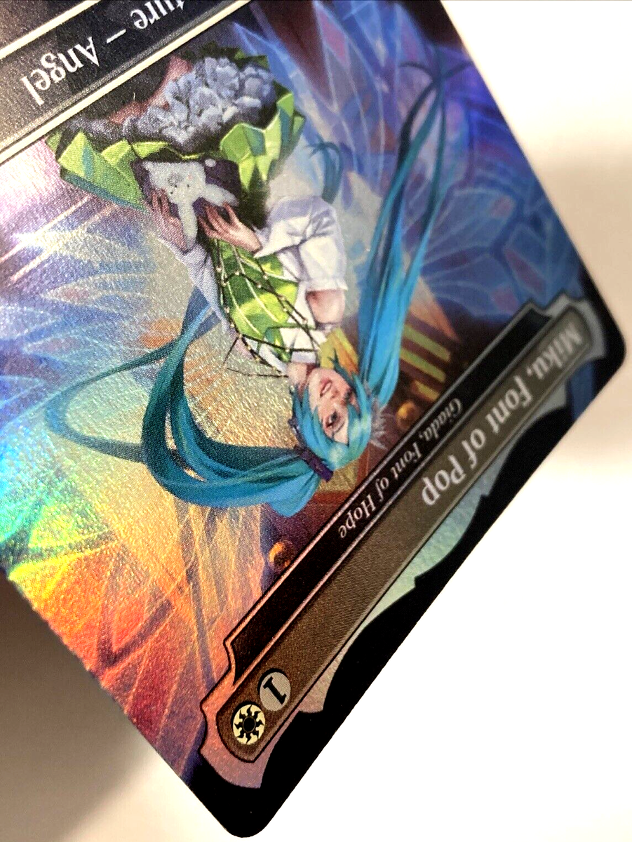 MTG Miku, Font of Pop - Giada, Font of Hope RAINBOW FOIL Secret