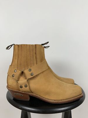 Men's Vintage Sendra Cowboy Leather Boots Size 8 1/2 US