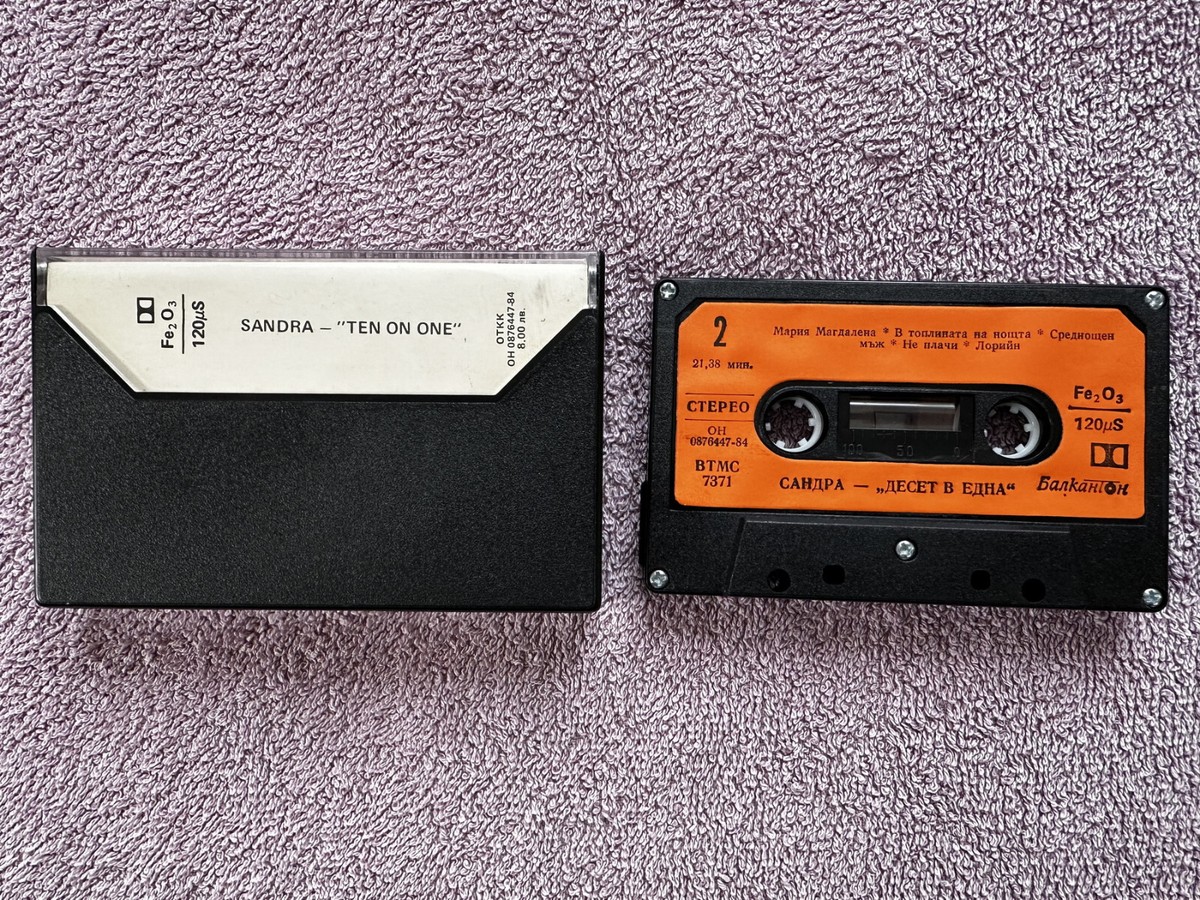 Sandra – Ten On One – Tape Cassette 1989 Synth-Pop Euro-Disco