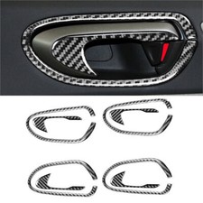 8pcs For Honda Civic 8th 2006-2011 Carbon Fiber Interior Door Handle Cover Trim 8pcs For Honda Civic 8th 2006-2011 Carbon Fiber Interior Door Handle Cover Trim
