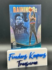 SADDIQ BEY~2022-23 DONRUSS OPTIC BASKETBALL*RAINING 3's*#15 PRIZM~HAWKS