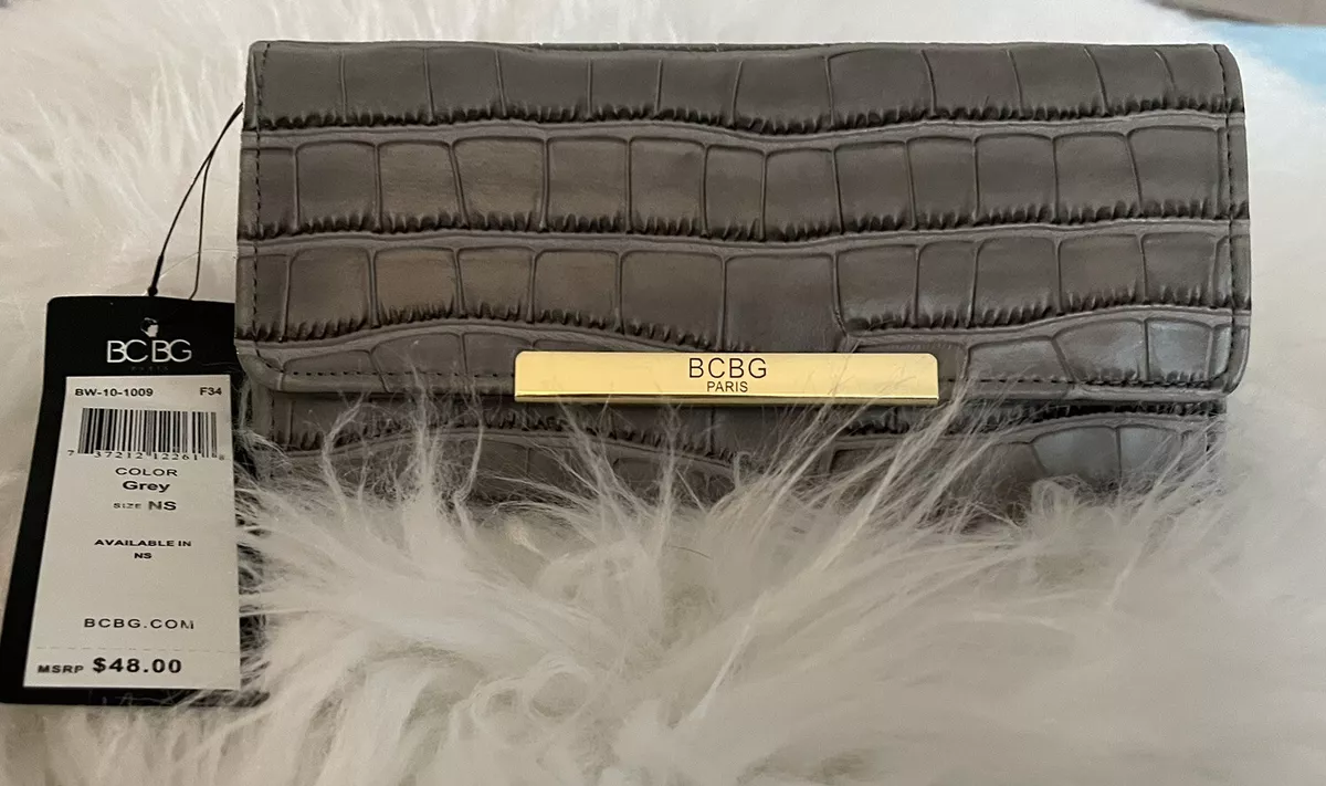 BCBG Paris wallet New With Tags Gray Lots Of Compartments