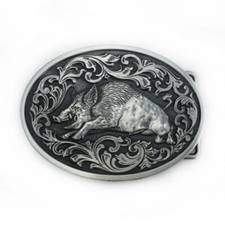 Western Cowboy Belt Buckle for Men  Women Rodeo Vintage Style Wear Wild Boar