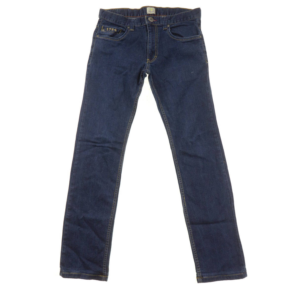 Viyella 1784 Straight Jeans Mens 32x31 Medium Blue Denim 100