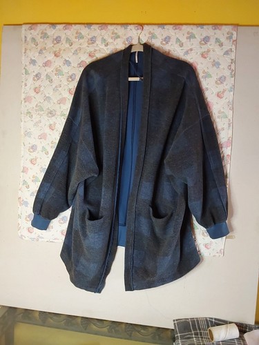 Free People One Scout Fleece Shacket Tartan Plaid One Sz Oversize Jacket Indie - Picture 4 of 6