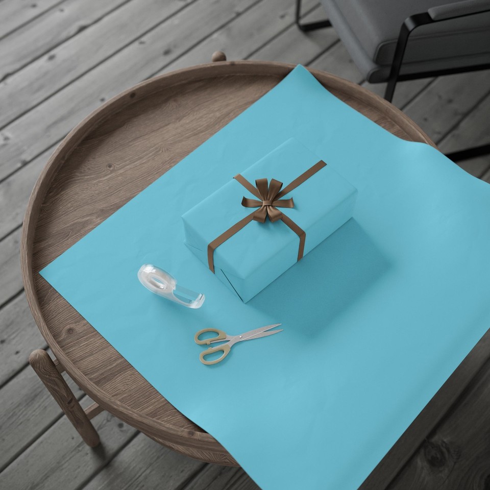 Elegant Blue Wrapping Paper Roll | Gift Wrap for Any Occasion, Holiday ...