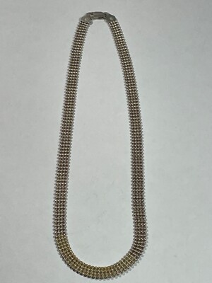 Macys Choker Omega Choker Necklace 14K White Gold 16