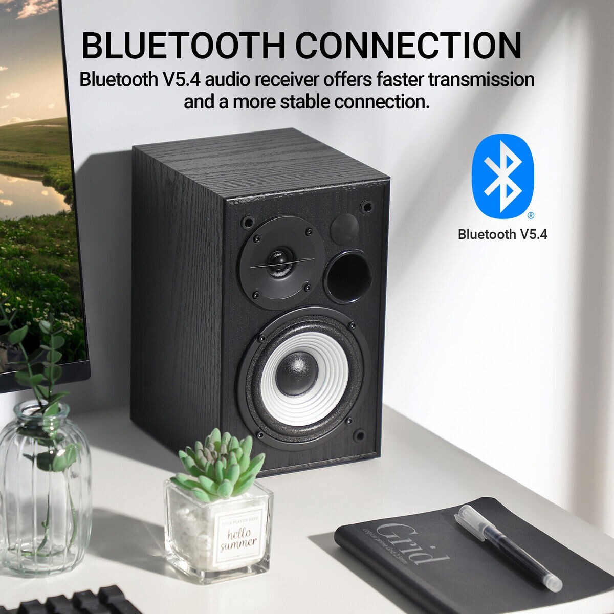 Edifier R990BT Active Bluetooth Bookshelf 2.0 Studio TV/MAC/PC