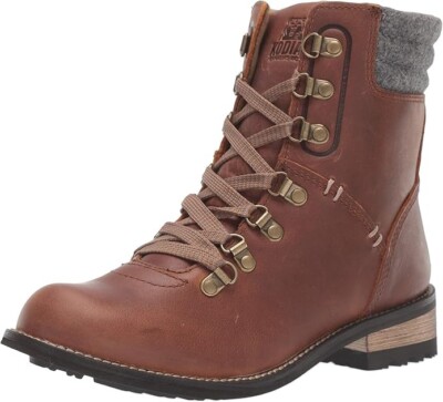 Kodiak Z82121* Womens Curry Leather Surrey II Waterproof Lace-Up Boot Size 7.5 M