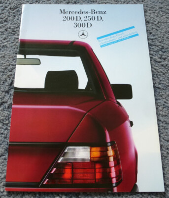 Prospekt Mercedes 200 D, 250 D, 300 D, W 124 von 1985 - 28 Seiten