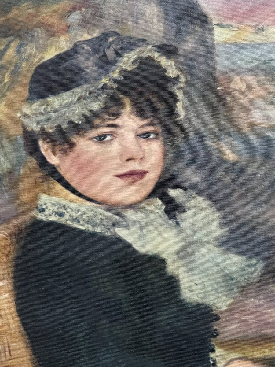 Pierre-Auguste Renoir、LA COUSEUSE、画集画 File:Pierre-Auguste Renoir - La Coiffure.jpg - Wikimedia Commons