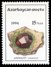 AZERBAIJAN 421 - Mineral Resources "Andradirte" (pb76245)