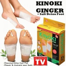 Stay rejuvenated Kinoki Foot Patch ginger  salt x30 DETOX pads  free 2pcs