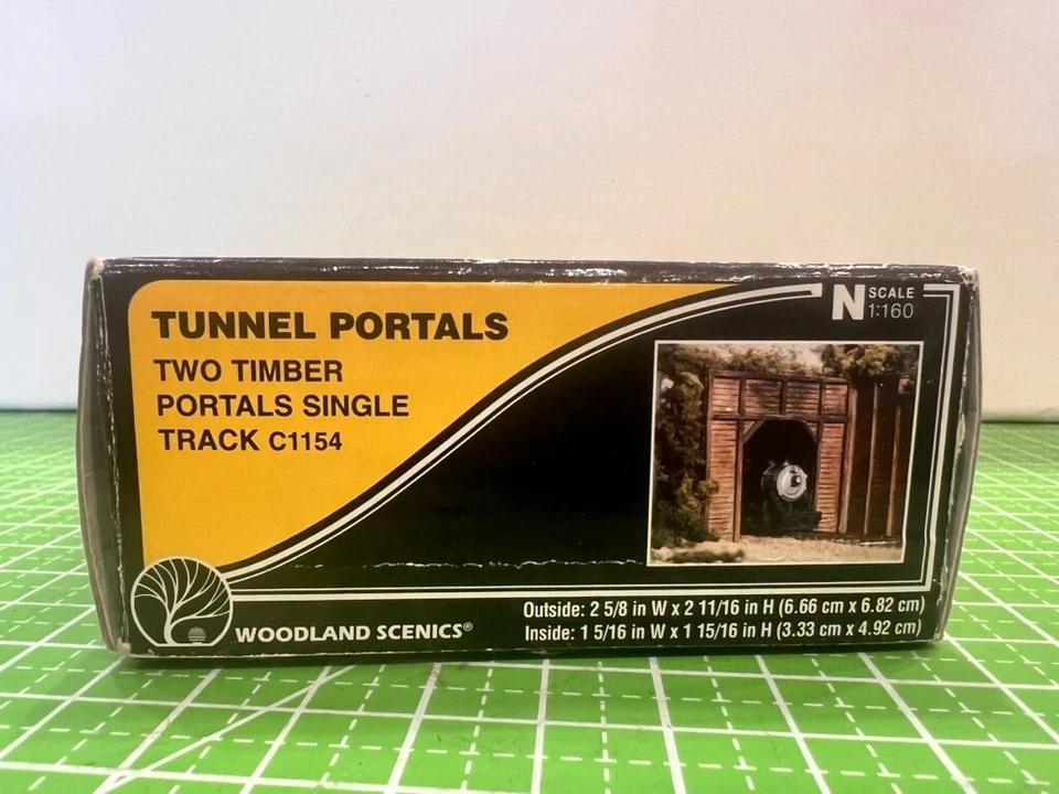 Woodland Scenics N Scale ~Timber Single Track Tunnel Portal (2 Pcs)~C1154 - Read - Image 4 of 4