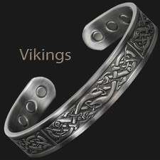 Viking Copper Bracelet Men Magnetic Wristband Arthritis Pain Relief Healing - VP