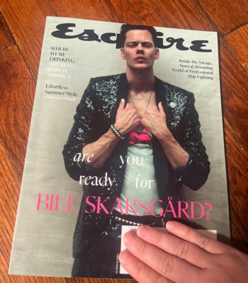 Esquire Magazine Summer 2024 Bill Skarsgard Cover