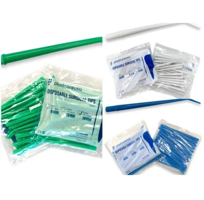 PLASTCARE USA Surgical Aspirator Tips Dental Aspirating Suction Tips (Choose Size & Qty)